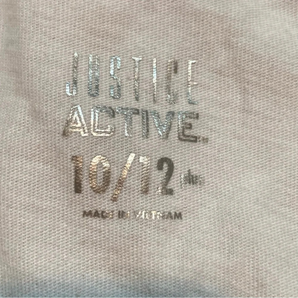 Justice Active sequin sparkle tee‎ 10/12